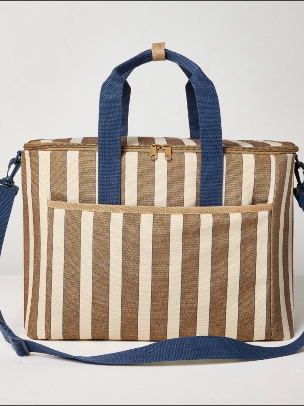 Soft Sided Cooler Sour Cream/Toffee Stripe - Hearth & Hand™ with Magnolia, New!